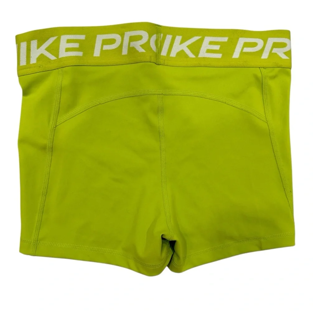NWT Nike Pro 3” fluorescent Green Workout Shorts